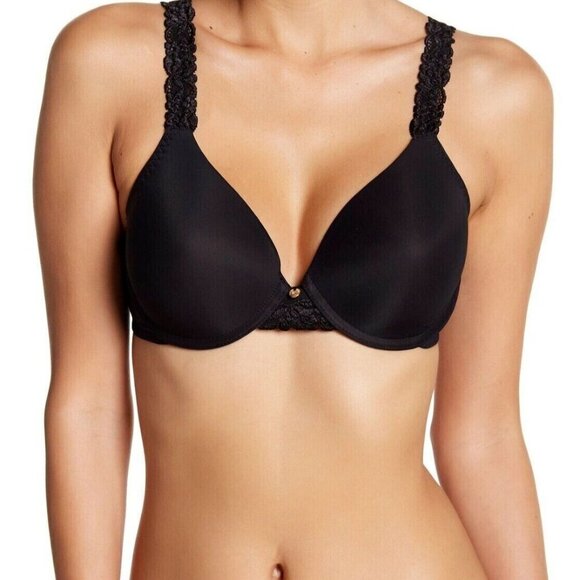 🆕NATORI Body Doubles Full Underwire T-Shirt Bra 36D Black #736037 - Picture 3 of 10